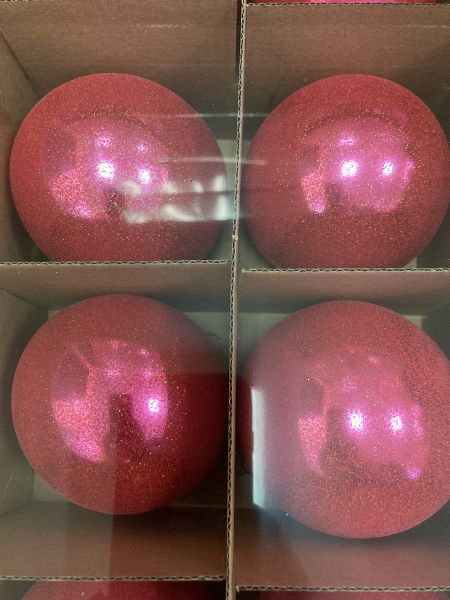 Шар елочный стекл.  8 см, [211]